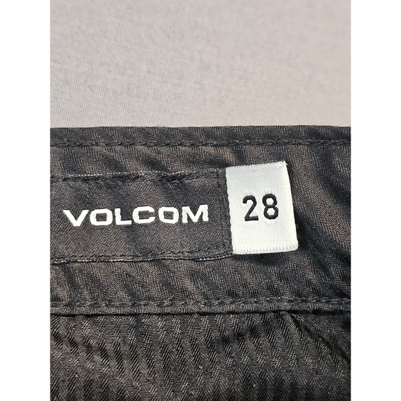 Volcom Kids Y2K Chino Pants Charcoal Black Flat Front Size 28 - Picture 6 of 7